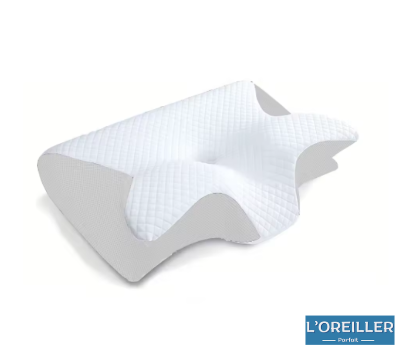 Oreiller Cervical Ergonomique Papillon Mémoire de forme - Soutien Cervicales