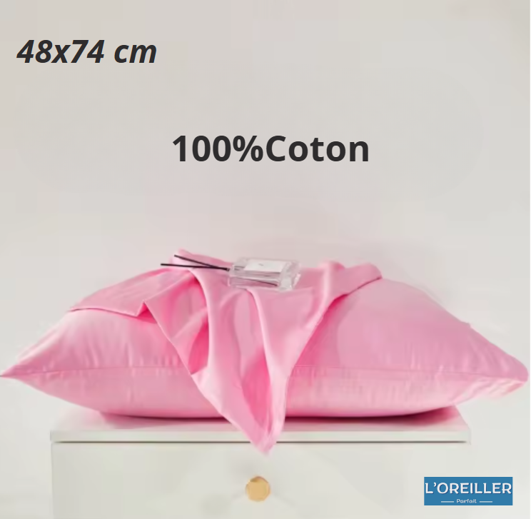 Taie D'Oreiller Coton ( 2 Pièce )