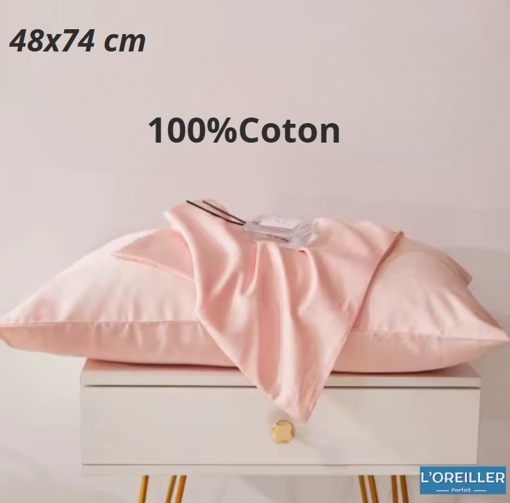 Taie D'Oreiller Coton ( 2 Pièce )