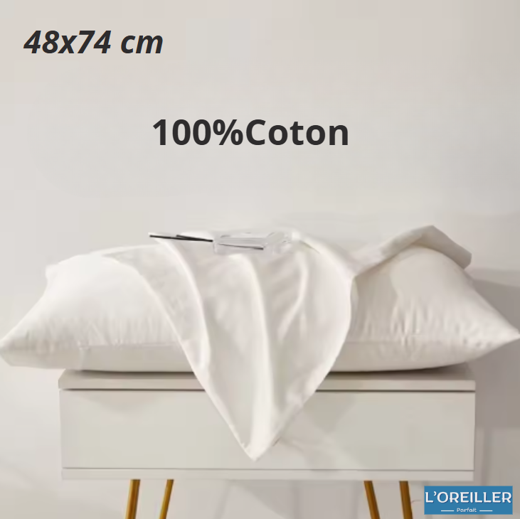 Taie D'Oreiller Coton ( 2 Pièce )