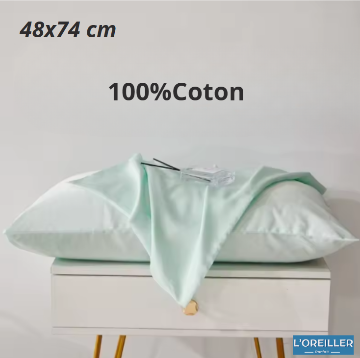 Taie D'Oreiller Coton ( 2 Pièce )