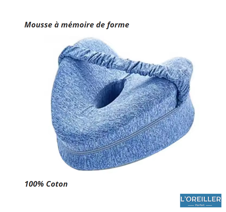 Oreillers de Soutien Genoux Mémoire de Forme - Soulage les Douleurs lombaires