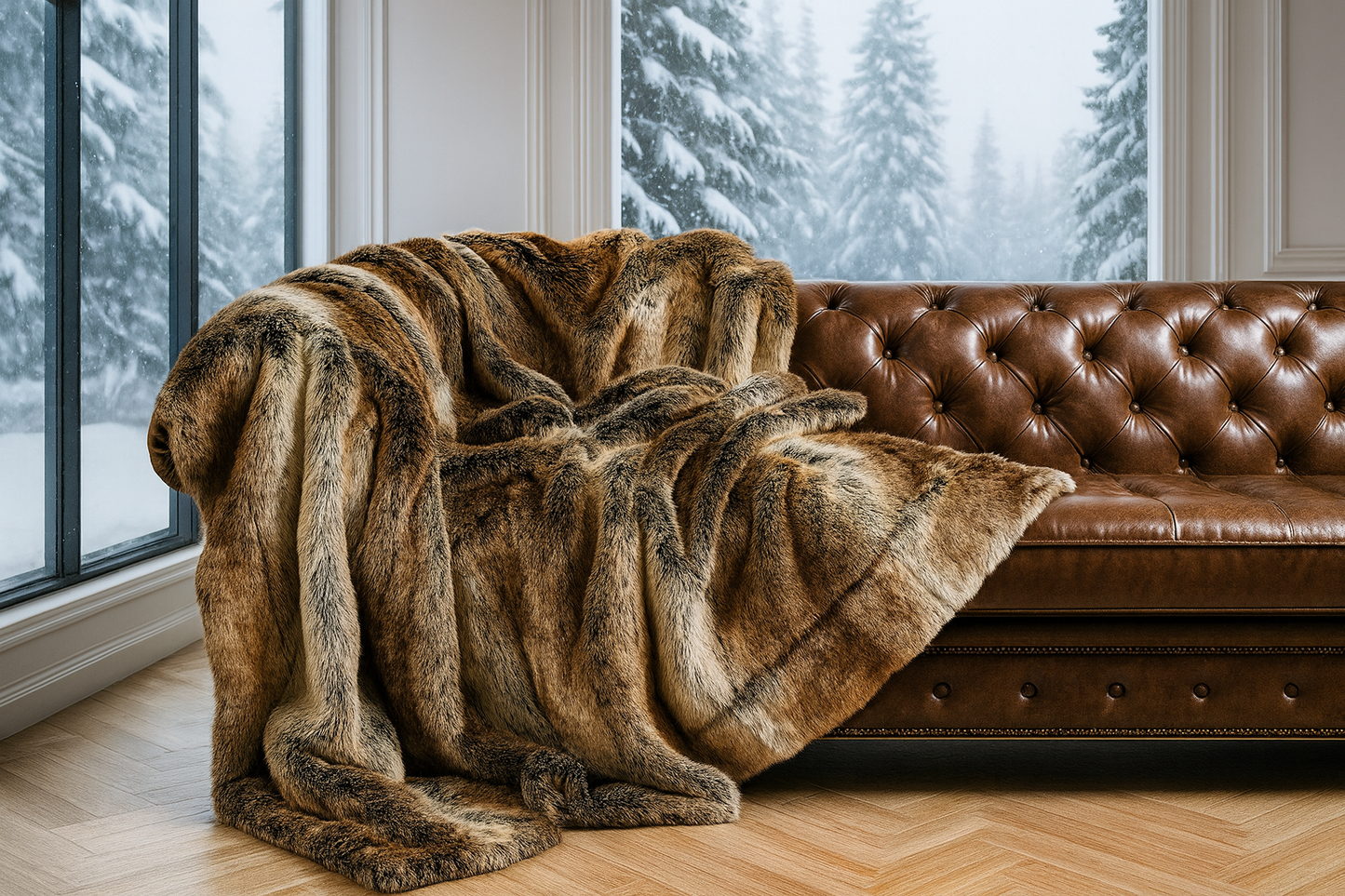 Plaid Fourrure de Luxe – Élégance & Chaleur