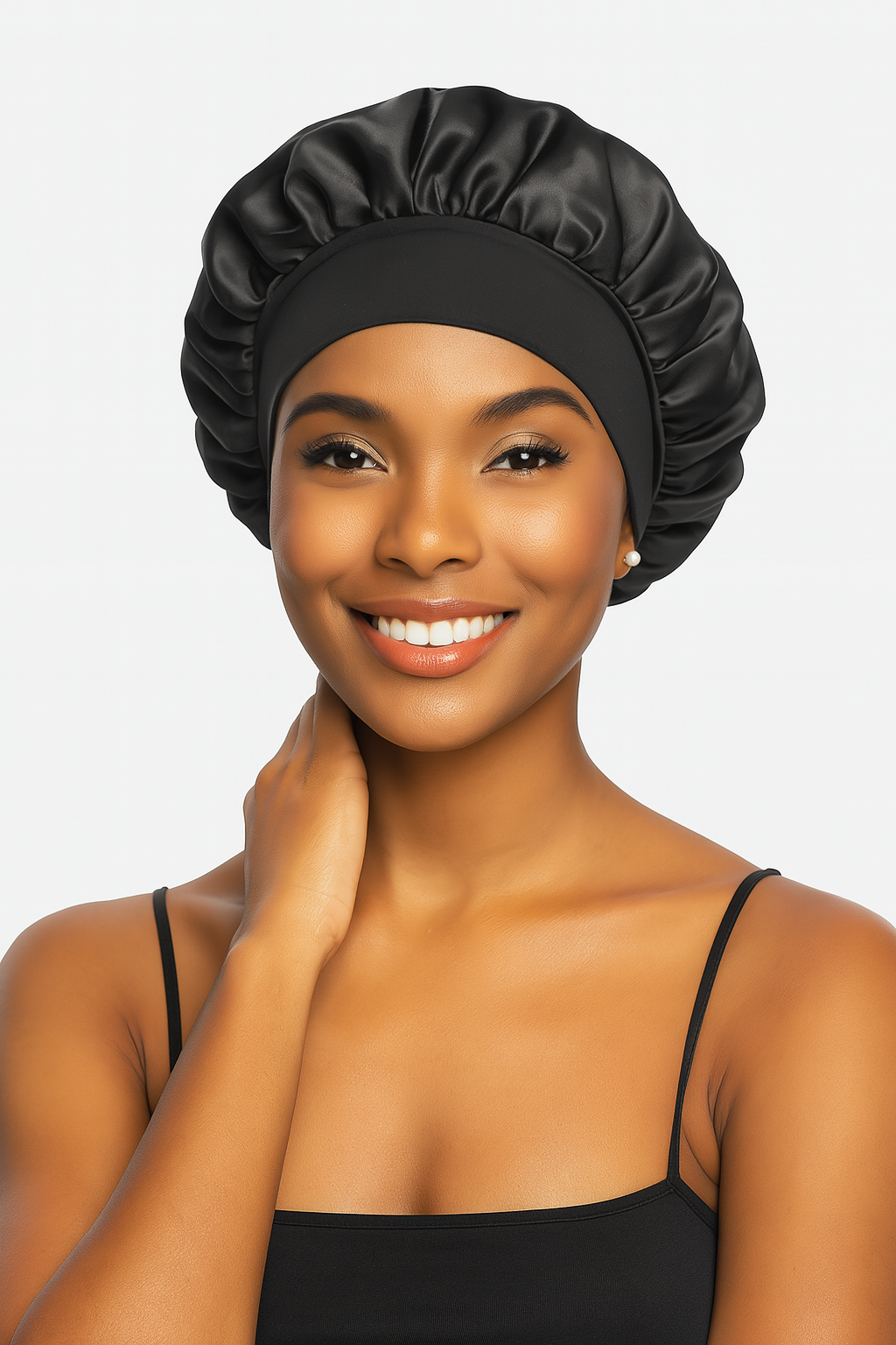 Bonnet de Nuit en Soie – Fini les Frisottis & Cheveux Secs