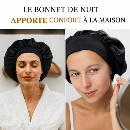 Bonnet de Nuit en Soie – Fini les Frisottis & Cheveux Secs