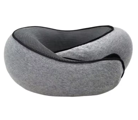Oreiller de Voyage Cervical Avion - Tour de Cou Soutien 360° - Mémoire de Forme - Confort Trajet