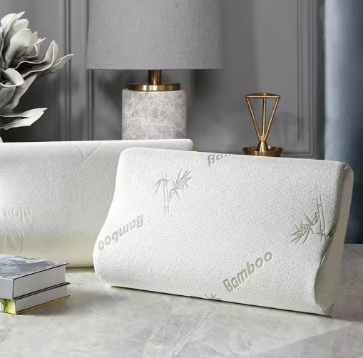 Oreiller Ergonomique Fibre De Bambou à Mémoire de Forme - Soutien Nuque