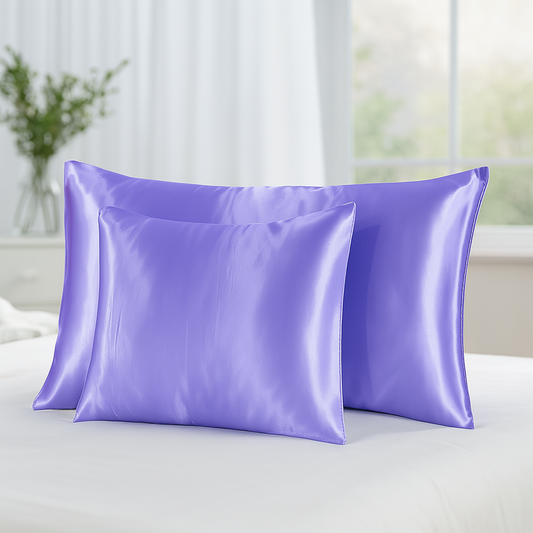 Taie d'Oreiller en Satin (2 Pièces)