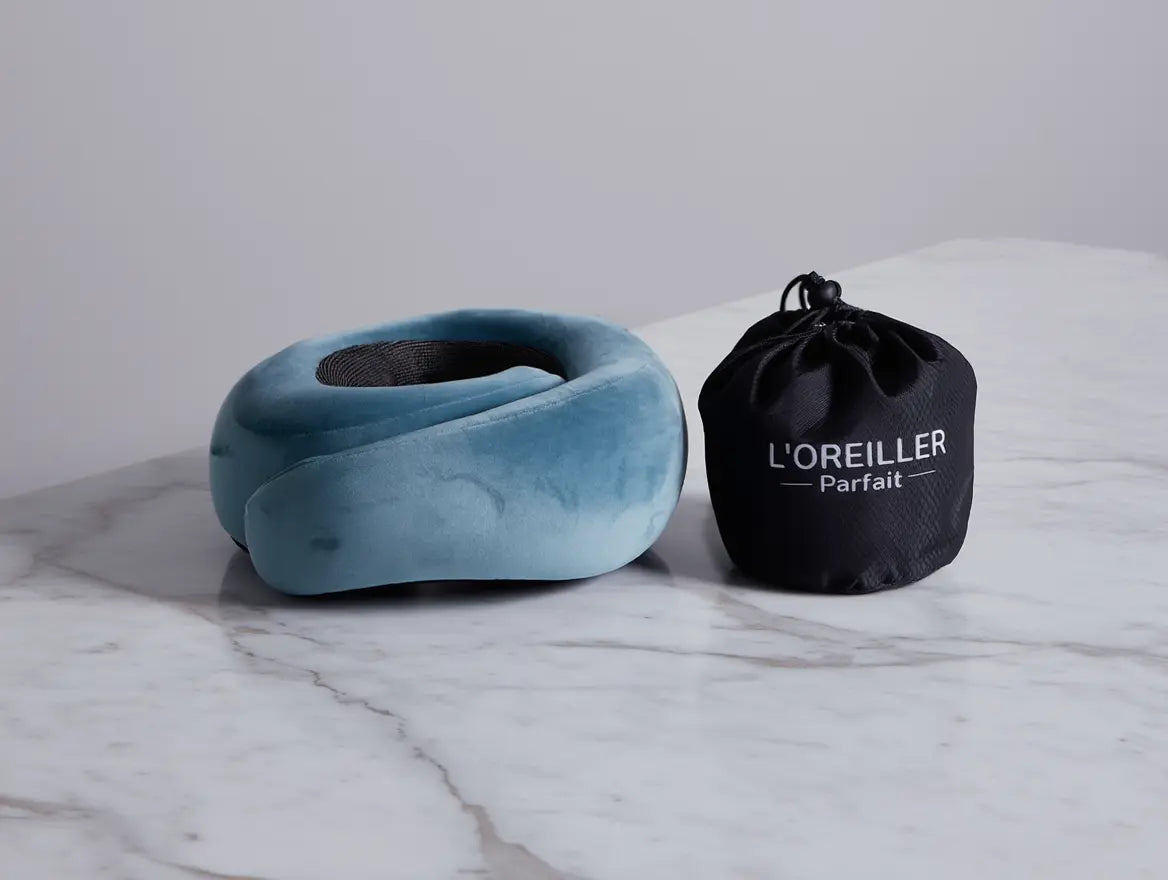 Coussin de Voyage Avion Cervical Ergonomique, Oreiller Tour de Cou Mémoire de Forme