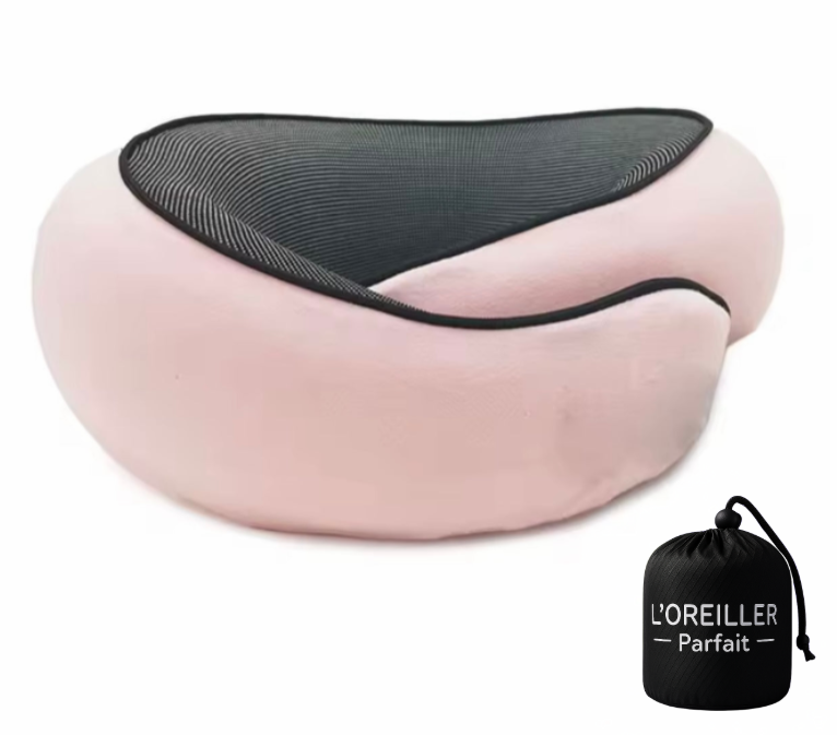 Oreiller de Voyage Cervical Avion - Tour de Cou Soutien 360° - Mémoire de Forme - Confort Trajet