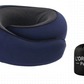 Oreiller de Voyage Cervical Avion - Tour de Cou Soutien 360° - Mémoire de Forme - Confort Trajet