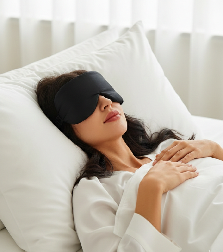 Masque de Nuit en Soie Naturelle / Anti-Rides Confort