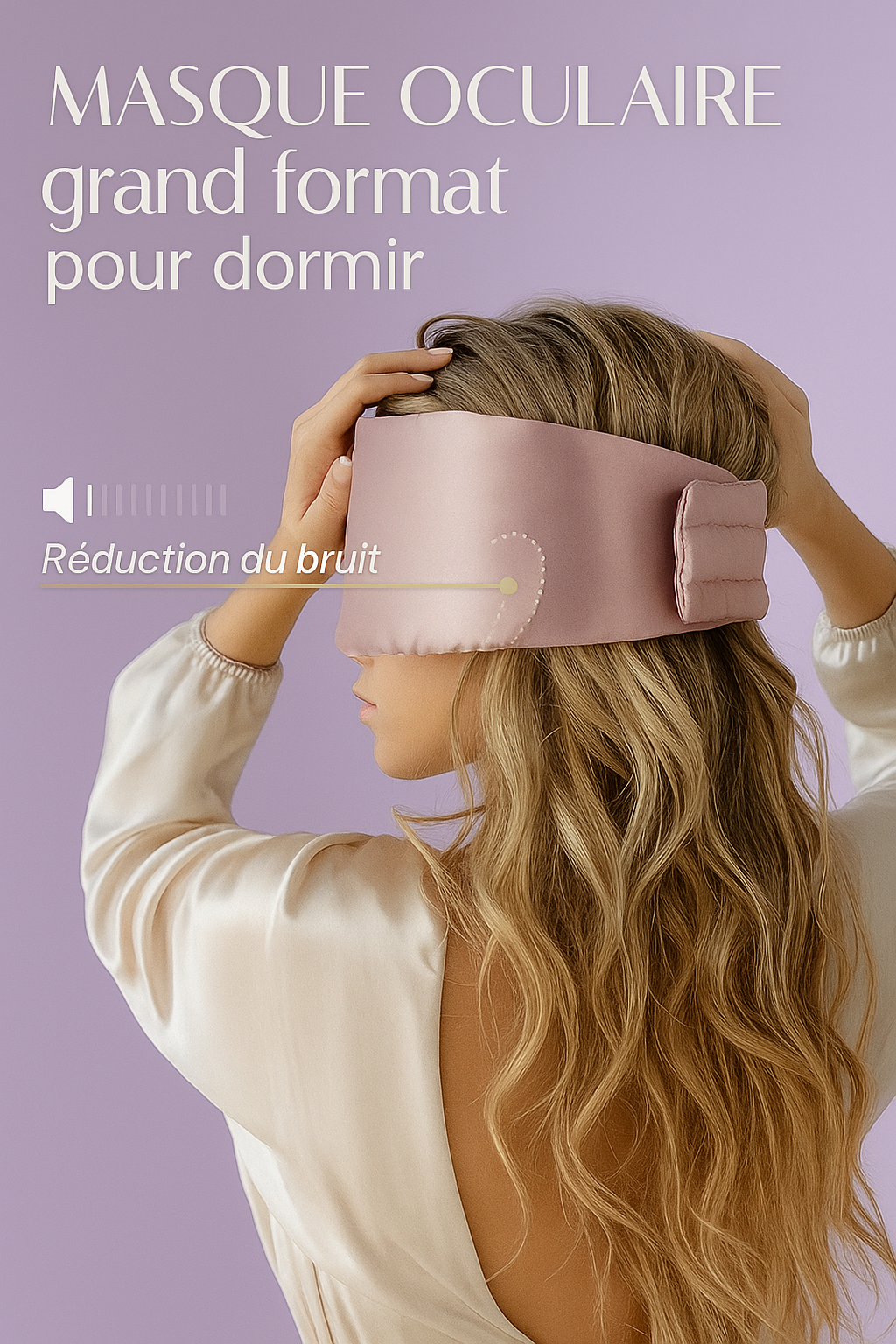 Masque de Nuit en Soie Naturelle / Anti-Rides Confort