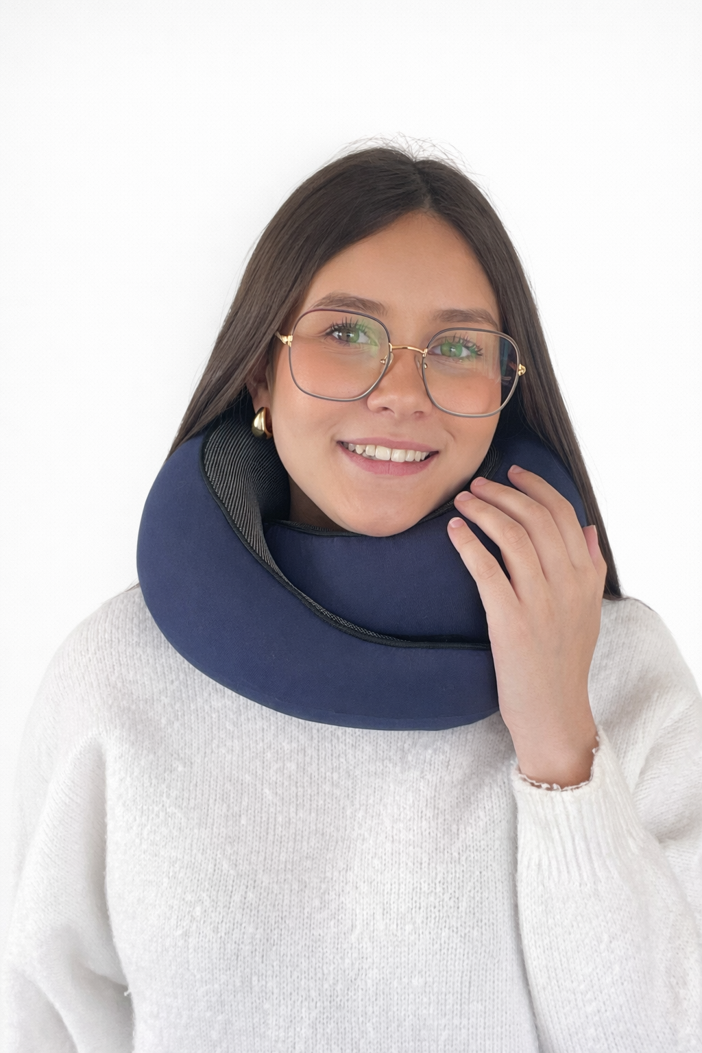 Pack Voyage - Oreiller de Voyage Ergonomique + Masque de Nuit en Satin
