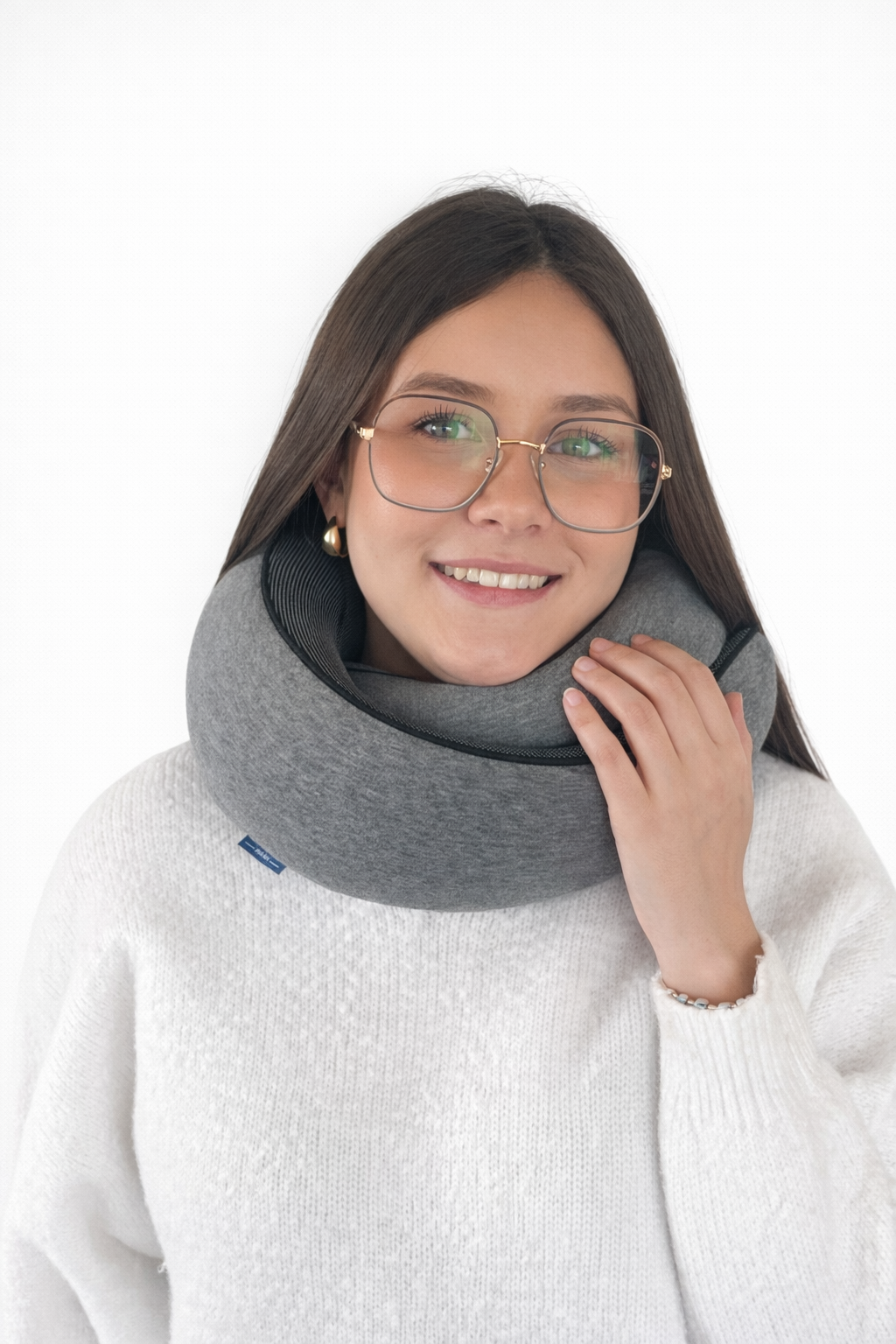 Pack Voyage - Oreiller de Voyage Ergonomique + Masque de Nuit en Satin