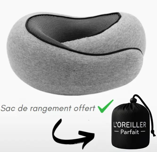 Coussin de Voyage Avion Cervical Ergonomique, Oreiller Tour de Cou Mémoire de Forme