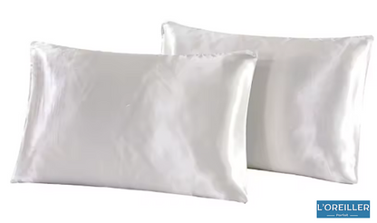 Taie d'Oreiller en Satin (2 Pièces)