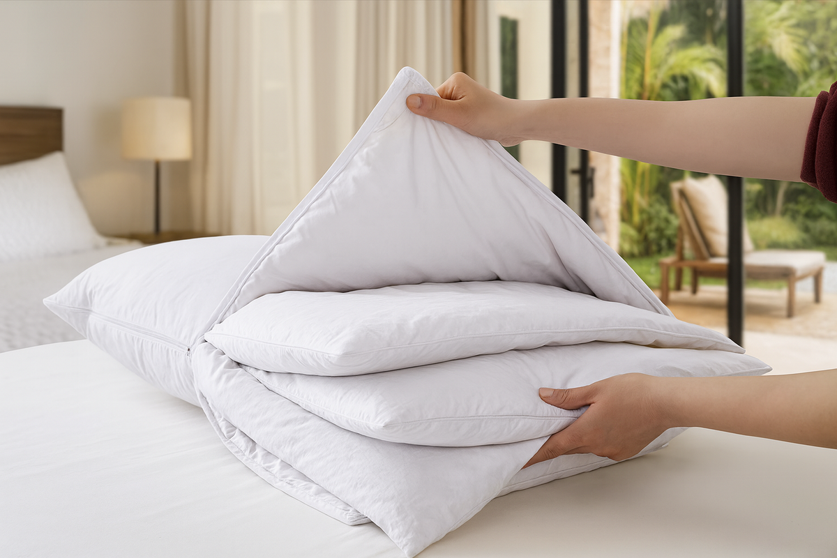 Oreiller Ergonomique Cervical à Hauteurs Ajustables