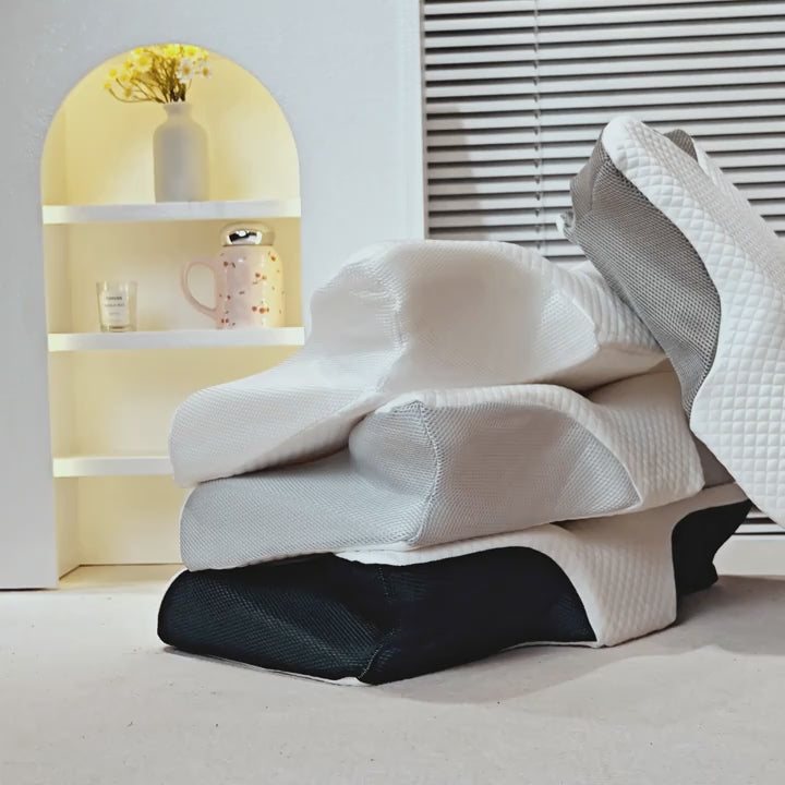 Oreiller  Ergonomique Cervical Mémoire de forme - Stop aux Douleurs Cervicales